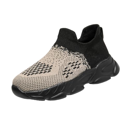 Boys Girls Sock Shoes Casual Sports Running Walking Knitted Shoes Slip-On High Tops Lightweight Breathable Non Slip