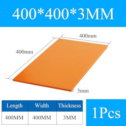 COYOUCO Bakelite Phenolic Laminated Resin Board Sheet for Electrical And Electronic Fixtures, DIY And Crafts, 2/3/5 X 400 X 400Mm,400 * 400 * 3mm