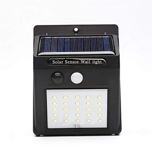 Luminaria Solar Parede 25 Leds Externa 5 unidades Energia Sensor de movimento luz Iluminação Lampada