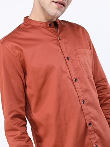 Image of KETCH Men Slim Fit Solid Full Sleeve Shirt