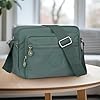 NEWIROVE Umhängetasche Damen Mittelgroß Nylon Wasserdicht Crossbody Bag Leichte Schultertasche Damen Handtaschen Mit Vielen Fächern Sportlich Umhängetasche Für Einkaufen, Reisen, Schule,Grün #1