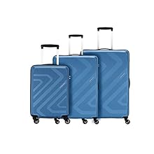 Kamiliant by American Tourister Kiza Combo set of 3 Ash Blue Small, Medium and Large 4-wheel Check-in Suitcase