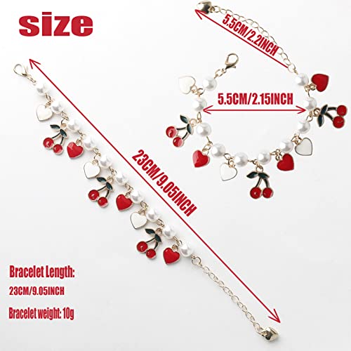 DS charm bracelets for teens girls,exquisite cute cartoon Imitation Pearl friendship bracelets with birthday Gift box Adjustable Love Jewelry suitable for woman and girls2