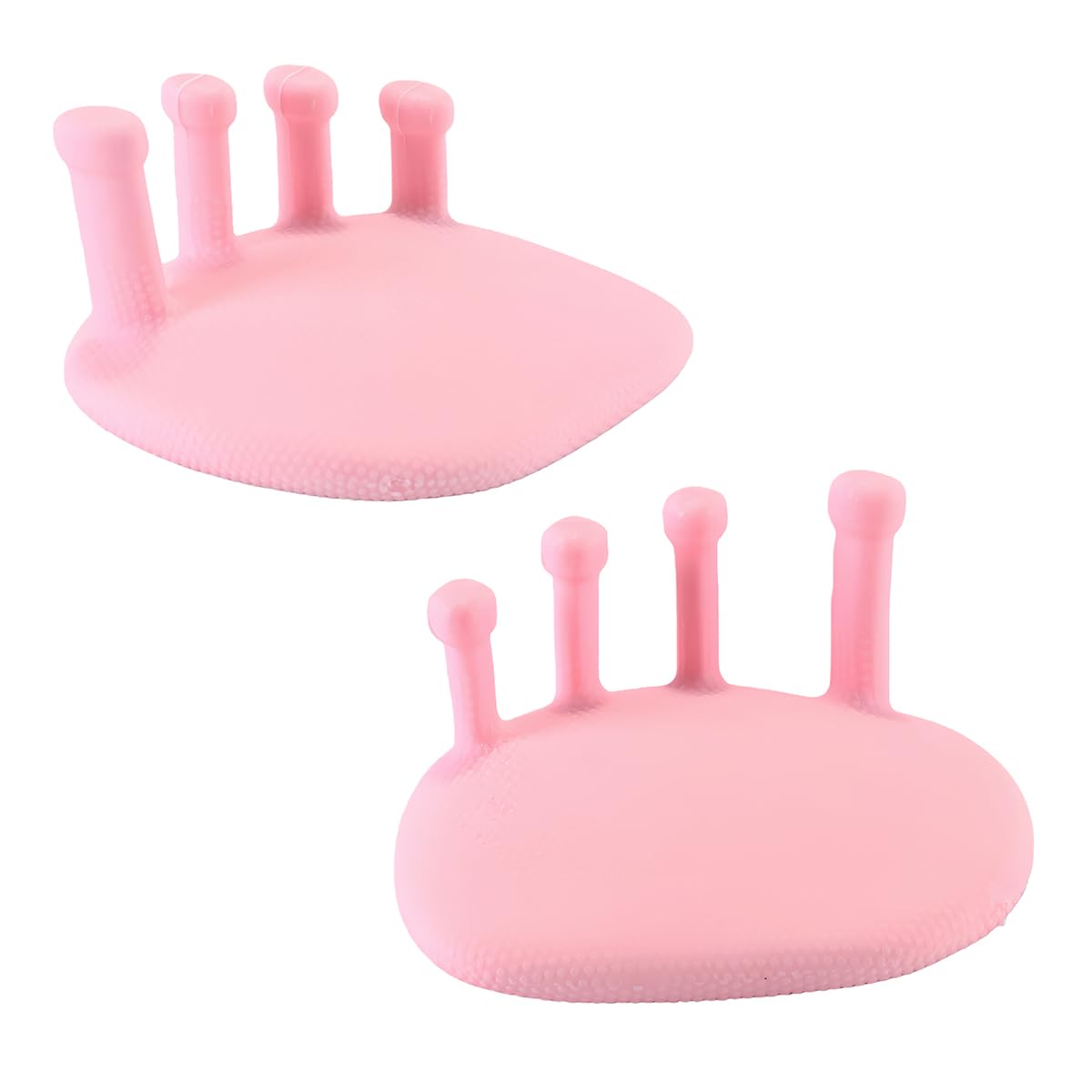 Separatore dita in silicone rosa (da donna) - riutilizzabile e lavabile, per il rilassamento delle piccole dita dei piedi