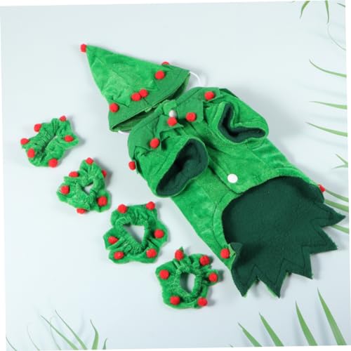 Disfraz de Navidad para Perro BESPORTBLE S Verde miniatura 3