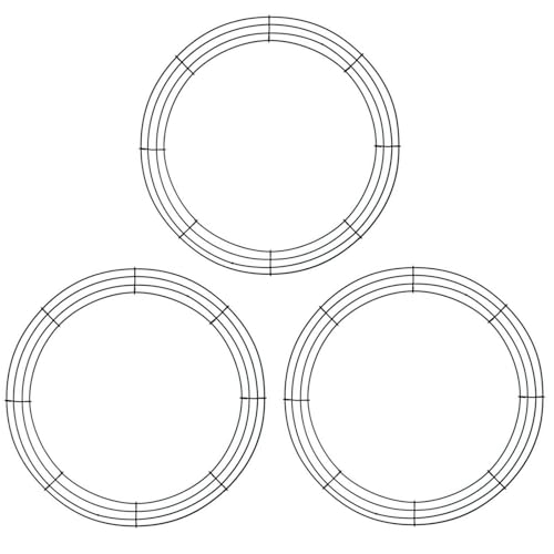 Hobby Lobby Round Metal Wreath Frame, 16 Inch, Craft Base, Set of 3