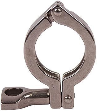 Sanitary Clamp | 1.5 inch Single Hinge - Stainless Steel SS304 - Glacier Tanks - 5 Pack