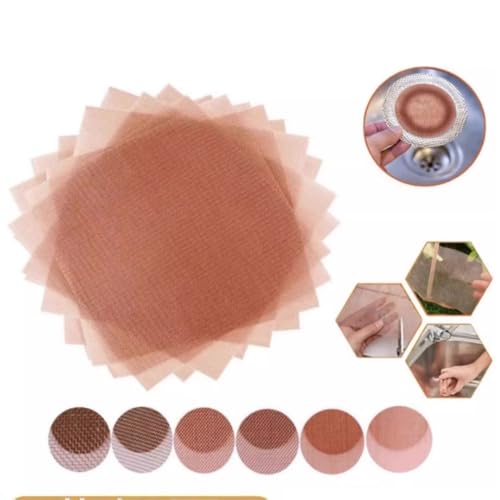 Copper mesh,Copper Wire mesh,Radiation grounding Equipment Room electromagnetic Metal Signal Shielding 10-200 mesh Option (1, 180 Mesh : 30 x 60cm)