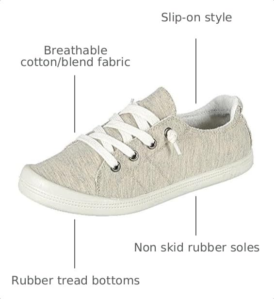 Image of Forever Link Comfort-01 Women's Classic Slip-On Comfort Fashion Sneaker