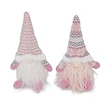 01 Christmas Gnome Plush Doll, Santa Faceless Plush Elf Doll Forest Old Man Figurines Handmade 2PCS for Kids Gifts for Holiday Decoration