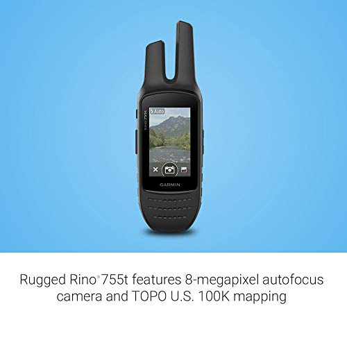 Garmin Rino 755T, Rugged Handheld 2-Way Radio/Gps Navigator With Camera And Preloaded Topo Mapping #TOP2