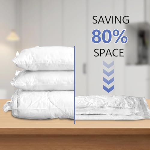 Image of Vacuum Storage Bags with Electric Pump, 4 Pack Large, Space Saver Bags with Triple-sealed Valve Airtight,Reusable Space Saver Compression Storage Bags For Packing
