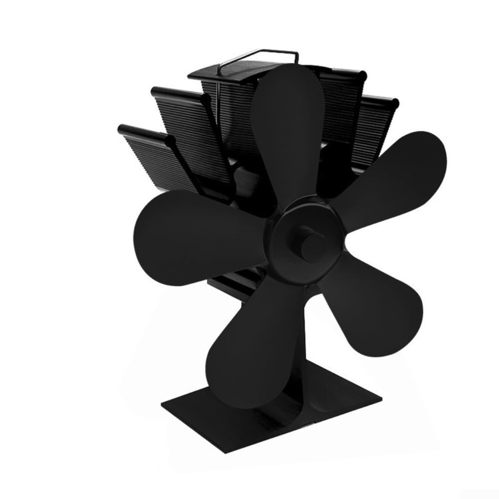 GLOBALHUT Ventilatore Stufa a Legna Silenzioso in Alluminio