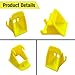 JHKLS ISOFIX Interface Belt Latch Guide, 2 Pcs Car Seat ISOFIX Interface Buckle Fixed Guide Groove Car Seat Bracket Connector, Yellow