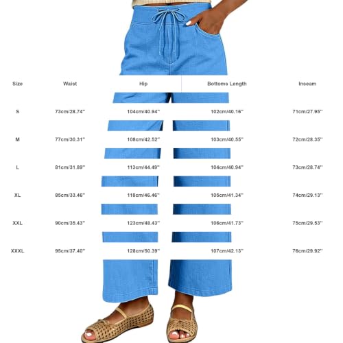Pantalon d'été en coton et lin uni, style cargo avec poches - 7
