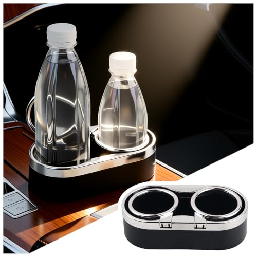 Double Cup Holders for Car Adjustable Car Cup Holder Organizer for Dashboard/Center Console Multifunctional Cars Drink Holder Center Console Organizer Fit for Cars Trucks SUVs