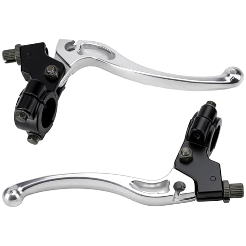 LOCOPOW 22mm 7/8 inch Motorrad Vorne Links Kupplungsbremshebel,Kupplungshebel Ersatz für Taotao 50cc 70cc 90cc 110cc 125cc Dirt Pit Bike Hydraulischer Kupplungszylinder