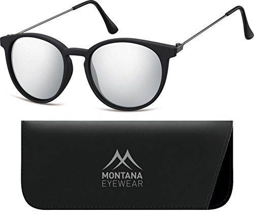Preisvergleich Produktbild Montana Eyewear Sunoptic MS33 Sonnenbrille in schwarz aus Kunststoff, inklusive Softetui
