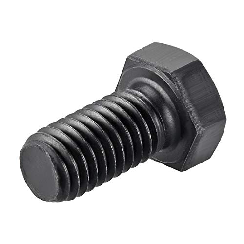 Image of uxcell 1 /2''-13 * 1'' Hex Head Screw Bolts Fastener Grade 5 UNC Carbon Steel Black 2pcs