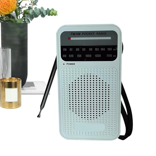 Radio Portátil, Bolsillo Am FM, con Conector para Viajes Al Aire Libre Emergencia Al Aire Librepara Auriculares | Regalos De Ancianos