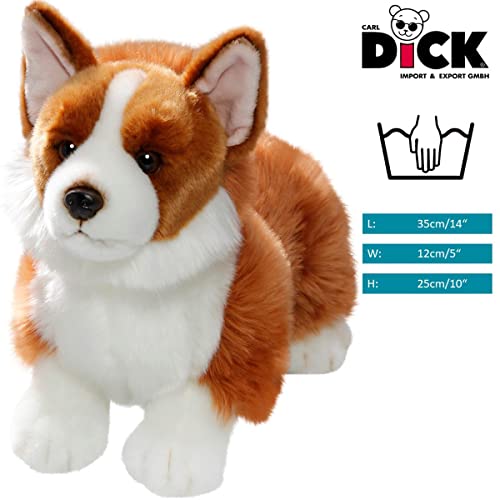 Carl Dick Corgi Hund, Plüschtier, Kuscheltier ca. 35cm lang, ca. 25cm hoch 3460