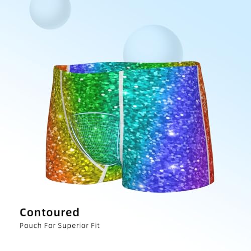 Boys' Cotton Boxer Brief Soft Underwear-Glitter Rainbow4