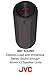 JVC Portable Wireless Speaker with Surrounding Sound, Bluetooth 4.2, Waterproof IPX7, 8-Hour Battery Life - SPSX2BT,Black