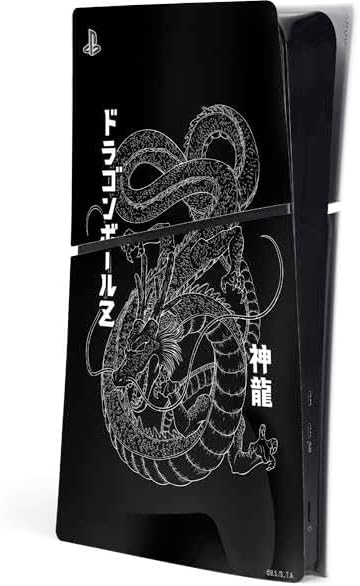 Skinit Decal Gaming Skin Compatible with PS5 Slim Digital Edition Console - Officially Licensed Dragon Ball Z Negative Shenron Design