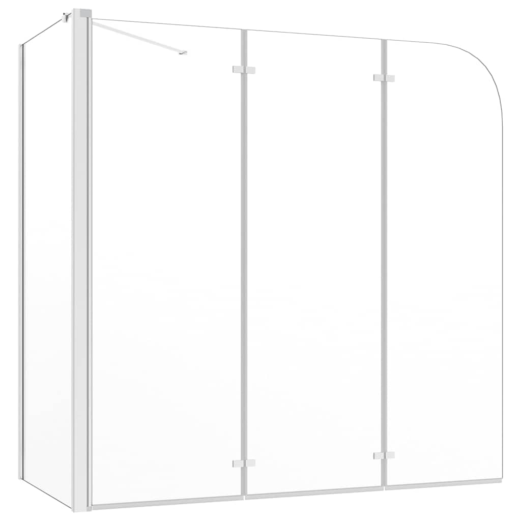 Mampara de ducha, 120 x 69 x 130 cm, cristal templado, transparente, con