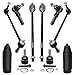 Detroit Axle - New Complete 10pc Front Suspension Kit Ford Mustang - 10-Year Warranty- Both (2) Lower Ball Joint, All (4) Inner & Outer Tie Rods, Both (2) Front Sway Bar Links, Both (2) Tie Rod Boots