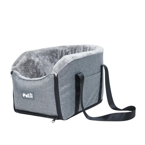Siège De Chien Central - Siège D'auto Avec Accoudoir Lavable Pour Les Petits Animaux | Carrier De Voyage Pour Les Chats | Accessoires De Voitures Intérieurs, Idéal Pour Les Chiots Et Les Animaux Domes
