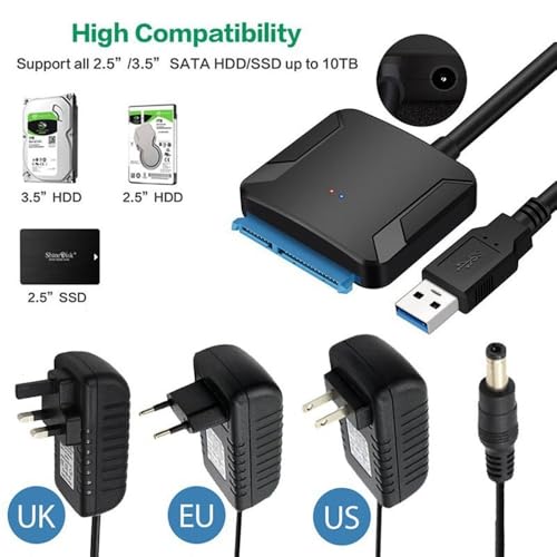 Cable Adaptador SATA Easy Drive USB 3.0 para Disco SSD y HDD 2.5/3.5 Pulgadas miniatura 5