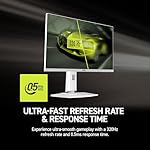 msi MAG 274QRFW X32 27-inch 2560 x 1440 (QHD) Gaming Monitor, 320Hz, Adaptive Sync, HDR Ready, HDMI, VGA Port, VESA Mountable, Tilt, 4-Side Slim Bezel, 0.5ms, White - Image 4