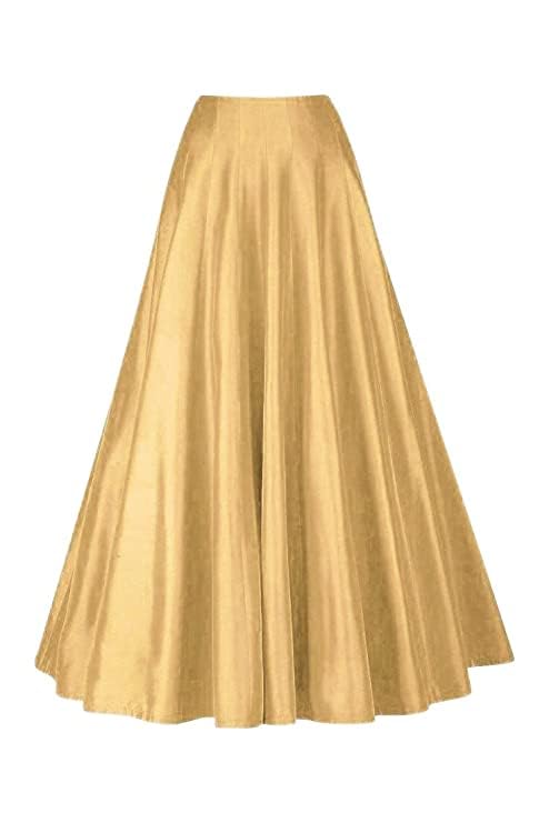 radhika 'n' dhaanya creation Radhika Creation's Girl's Silk Kali Skirts (Floor-Length)-picture-43