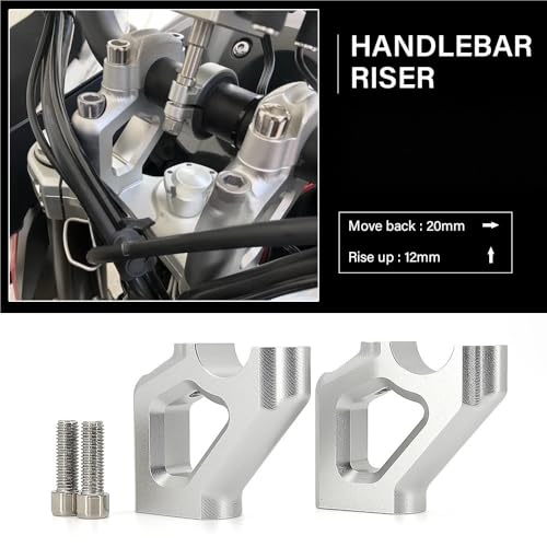 Manillar elevador moto Tiger 900 para mitigar dolor de espalda y fatiga en brazos 2