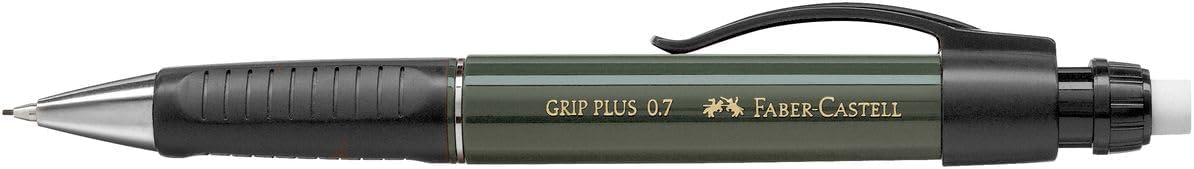 Faber-Castell 130997 Grip Plus Blister Mechanical Pencil, Assorted Colours, 0.7 mm + B Lead + Eraser
