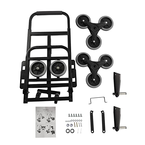 Carretilla plegable de mano con ruedas, capacidad 551 lb miniatura 4