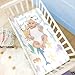 Miaozhen - Cooling Crib Mattress for Baby 28x52 Inches Absorbent Under The Ocean Animal Shark Crab Colorful White Bed Pad for Kids Adults