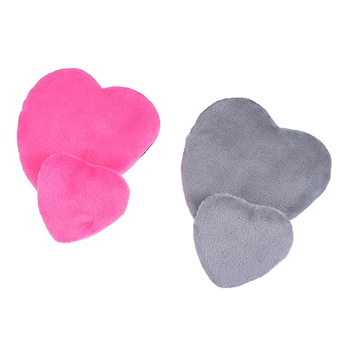 BIUDECO 4Pcs Heart Shaped Cotton Powder Puff Soft Makeup Sponges for Loose and Mineral Powder Versatile for Wet and Dry Use Easy to Clean for Foundation and Blush