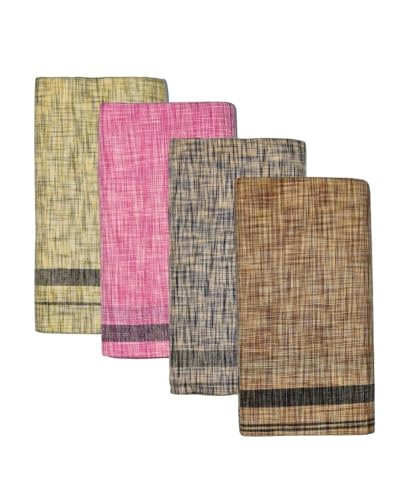 Image of Self Design Lungi & Dhoti for Men (Unstitched)| Lungi for Mens Cotton Blend | 2 Meter | Soft, Lightweight & Breathable Fabric | Ethnic Wear for Daily Use