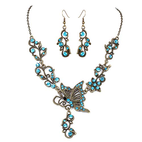 Beuya Conjunto De Joyas con Collar Aretes De Oido y Joyas De...