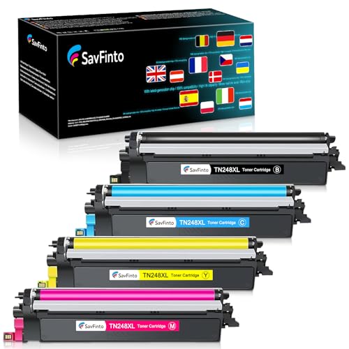 Toner TN248XL Brother compatible pack de 4 cartouches pour imprimante DCP-L3520CDW