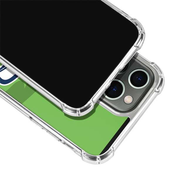 Skinit Clear Phone Case Compatible with iPhone 13 Pro Max - Officially Licensed NFL Seattle Seahawks Double Vision Design