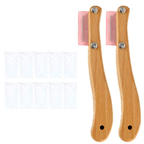 Cabilock 2ensembles Couteau à Acier Avec Poignée Ergonomique Et Remplaçables Outil De Découpe Pour Gâteaux Et Pâtisseries Pratique Rose