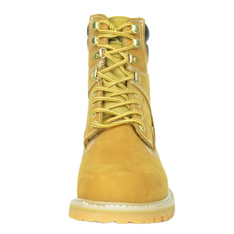 8'' WHEAT MEN'S WORK BOOTS/CONSTRUCTION BOOTS3