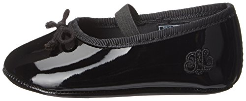 Polo Ralph Lauren Kids Baby-Girl's Allie Ballet Flat, Black Patent, Ruby, Black/Red/White, 0 M Us Infant #TOP7