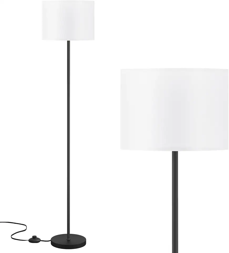 Modern Floor Lamp with White Shade