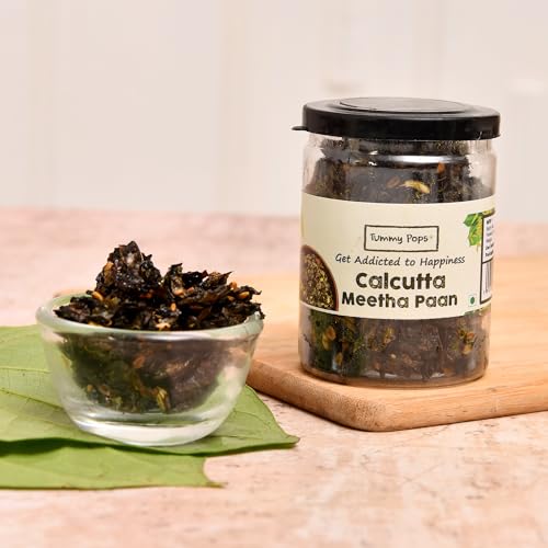 Image of Tummy Pops | Calcutta Meetha Paan - 90gm Jar | Handmade and Sun-Dried Mukhwas Mouth Fresheners | Special Meetha Paan Jam Without Supari