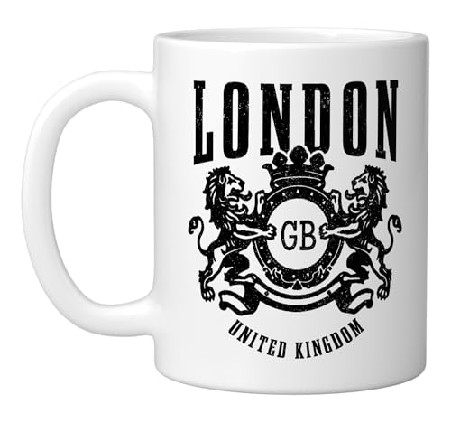 Taza de Cerámica Vintage Londres Reino Unido 11 Oz miniatura 1