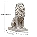 15in Huge Lion Statue, Stone Lion Sculpture Ornament, Beautiful Decorative Piece for Villa Garden Entrance, Housewarming, Birthday Gifts, Garden, Yard Decor